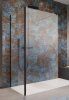 Radaway Modo New Black IV kabina Walk-in 110x80 czarny mat/szkło przejrzyste 389614-54-01/389084-54-01